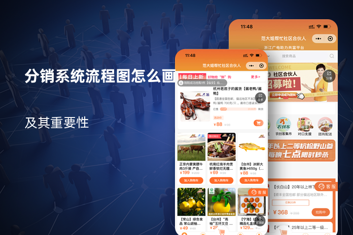 分销系统流程图怎么画